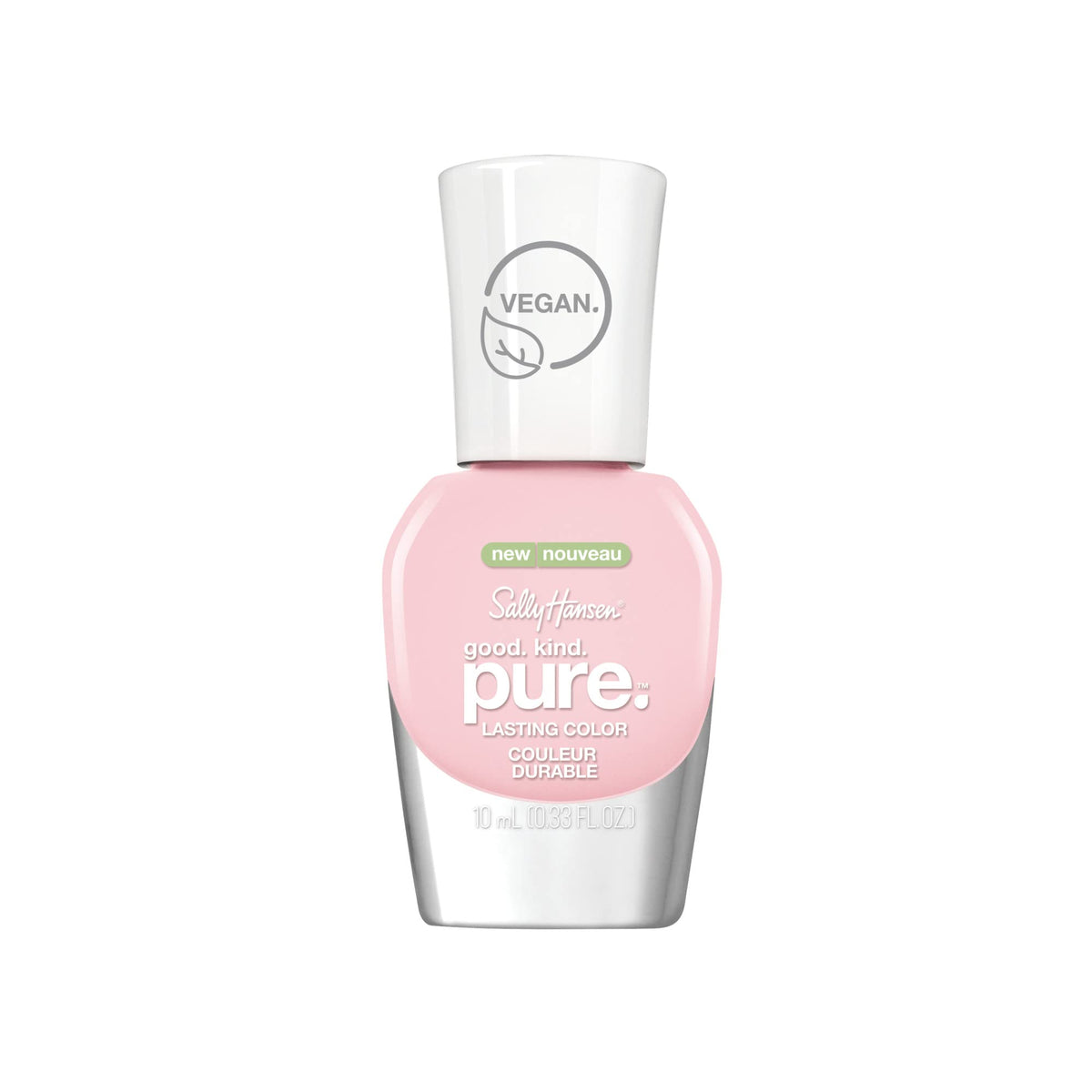 Sally Hansen Good. Kind. Pure. Pink Cloud bottle – vegan formula for natural shine.