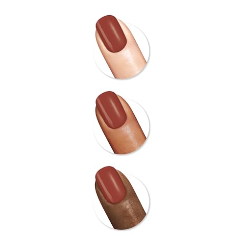 Built-in base and top coat for shiny, long-wear results in a single coat.