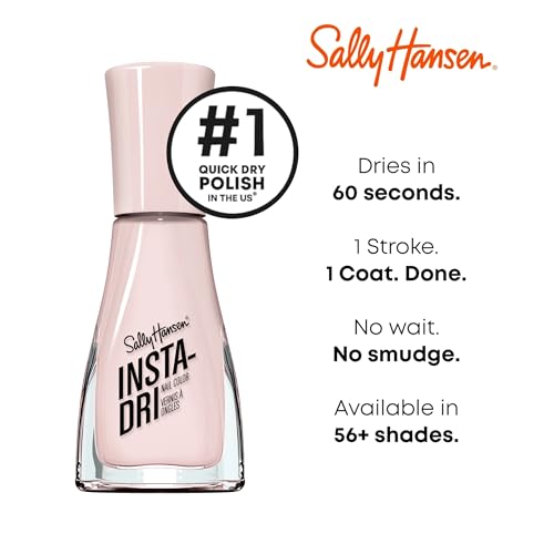 Sally Hansen Insta-Dri 60-second dry claim on packaging for fast results
