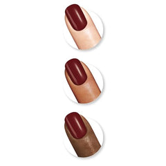 Sally Hansen Insta-Dri Cinna-Snap nail swatch shows opaque red coverage.