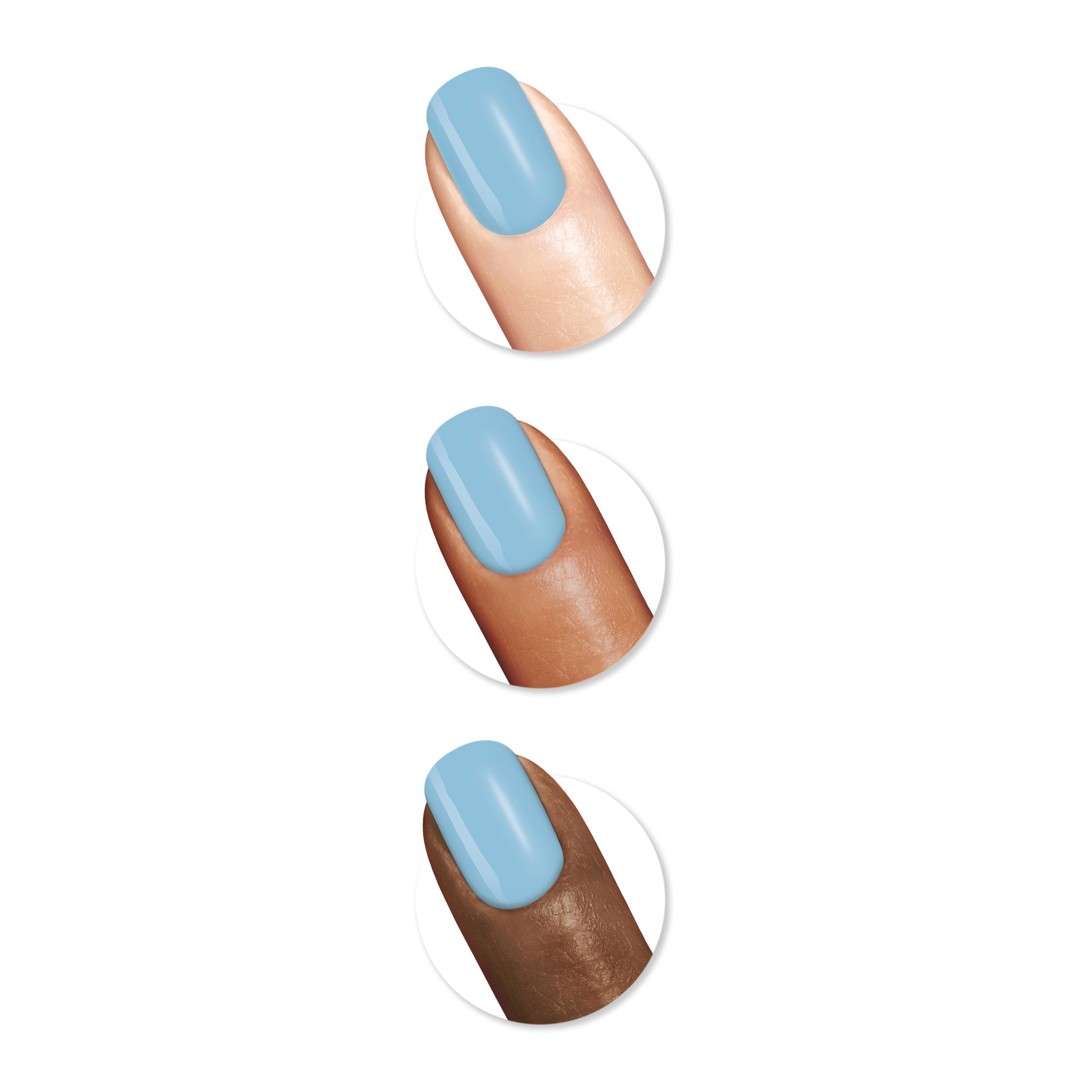 Sally Hansen Insta-Dri contoured brush enables precise at-home manicure.