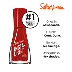 Sally Hansen Insta-Dri contoured brush ensures precise at-home manicure.