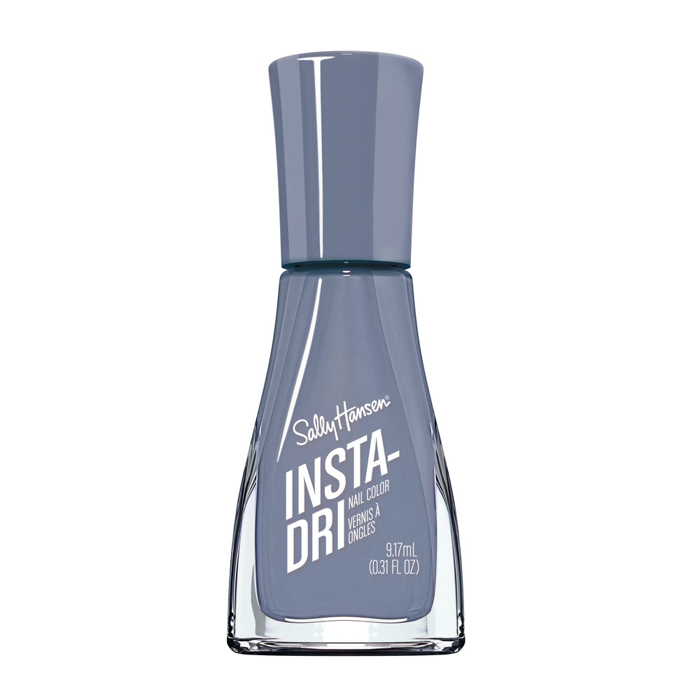 Sally Hansen Insta-Dri bottle close-up highlights fast-dry formula.