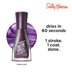 Sally Hansen Insta-Dri Galactic holographic shine under daylight.