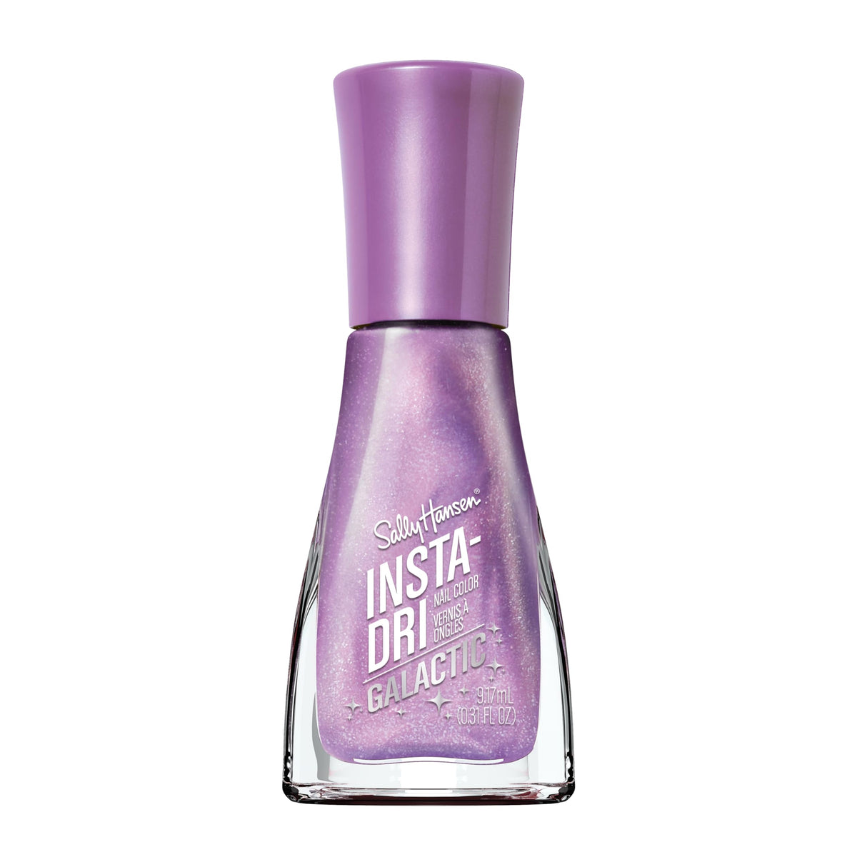 Sally Hansen Insta-Dri Galactic bottle shot highlighting the quick-dry finish.