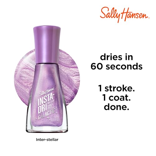 On-nail shot with glossy long-lasting finish from Insta-Dri Galactic.