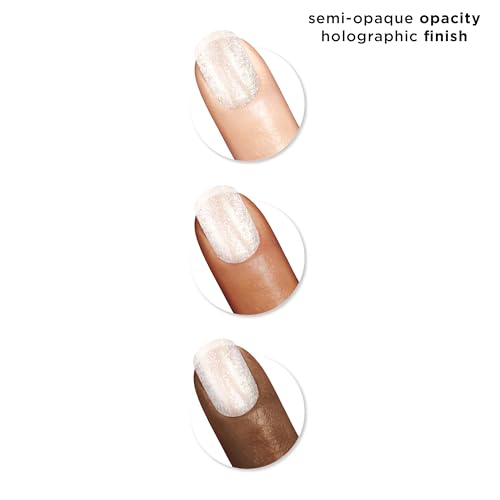 Sally Hansen Insta-Dri Holo-Glow swatches reveal semi-opaque, radiant shimmer