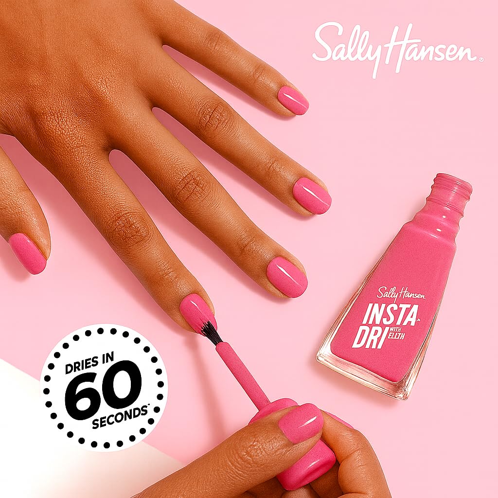 Close-up of nails with Hurry Plum showing smooth manicure.