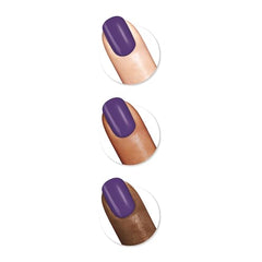 Sally Hansen Insta-Dri Mind Blending brush applying for precise manicure.