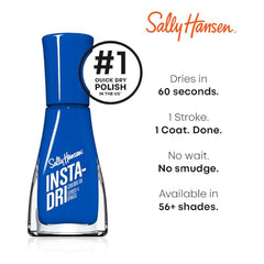 Sally Hansen Insta-Dri dries in 60 seconds, minimizing downtime.