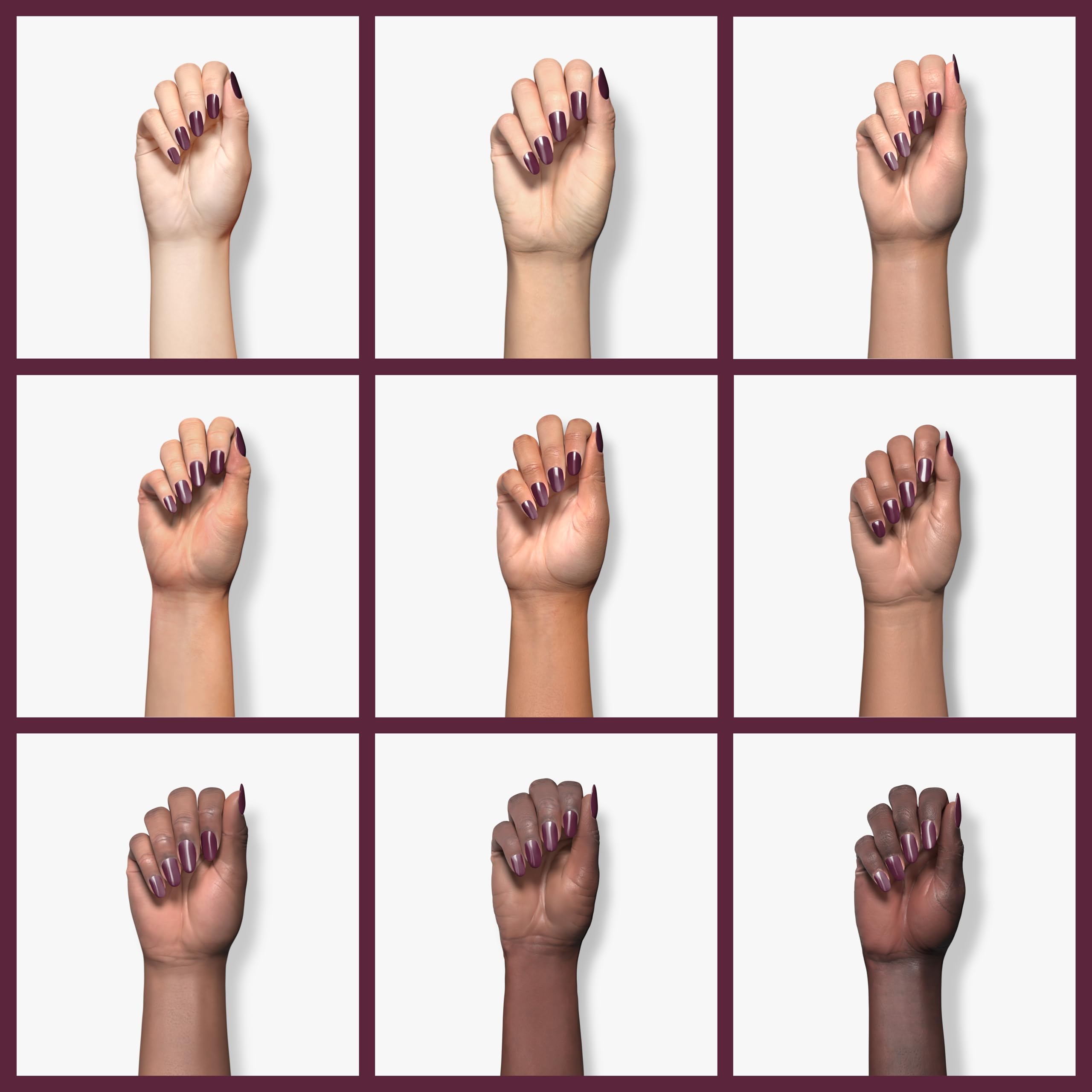 Sally Hansen Insta-Dri glossy finish highlights shiny nail lacquer.