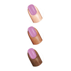Sally Hansen Insta-Dri in opaque lavender color on nails.