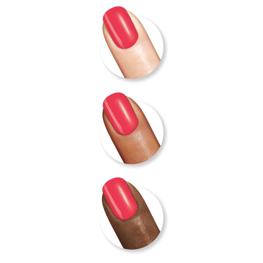 Sally Hansen Insta-Dri Peachy Breeze, acabado brillante y resistencia notable.