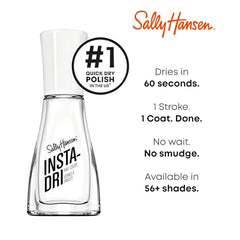 Sally Hansen Insta-Dri semi-opaque finish on nail for soft look
