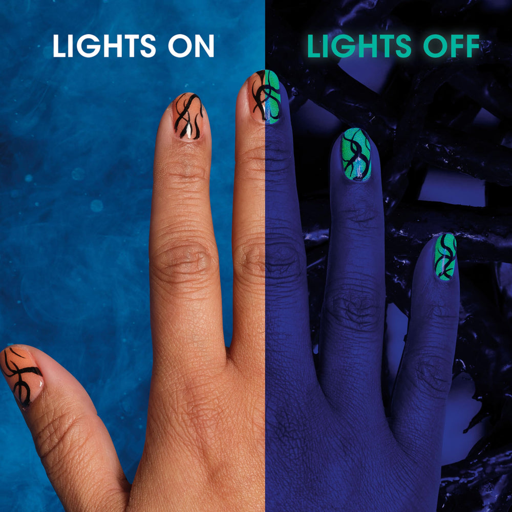 Brillo neón Nether, añade iluminación a la manicura.