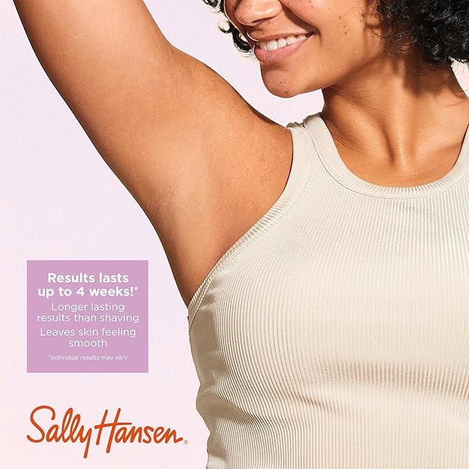 Sally Hansen application demo – microwave-to-wax routine for legs and bikini.