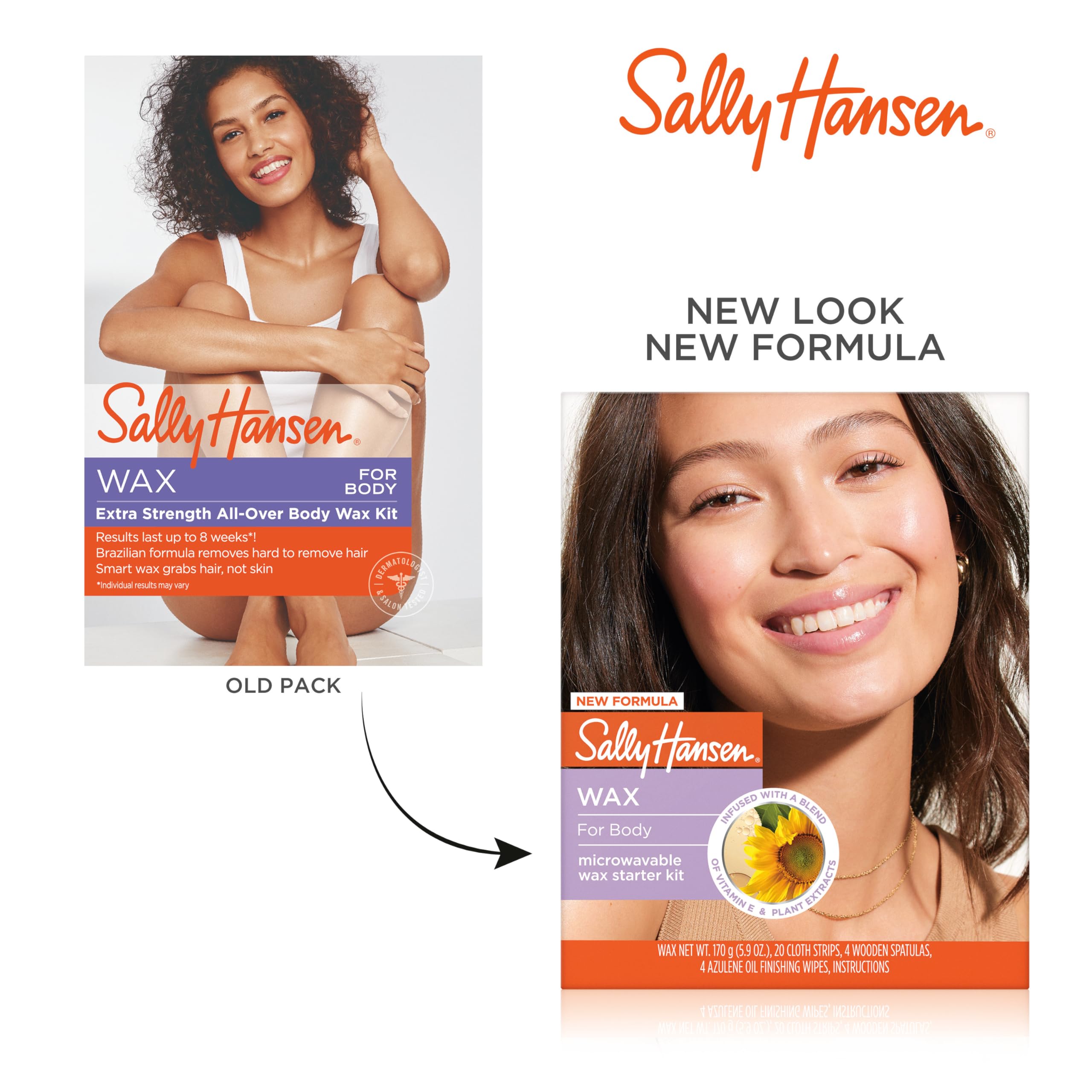 Sally Hansen smooth skin result – lasting smooth skin after waxing.