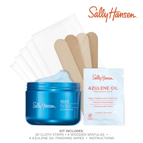Sally Hansen Wax for Body strips – easy removal with hair grip.