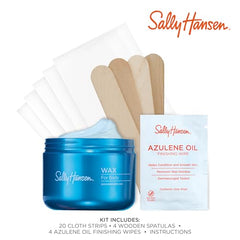 Sally Hansen Wax for Body strips – easy removal with hair grip.