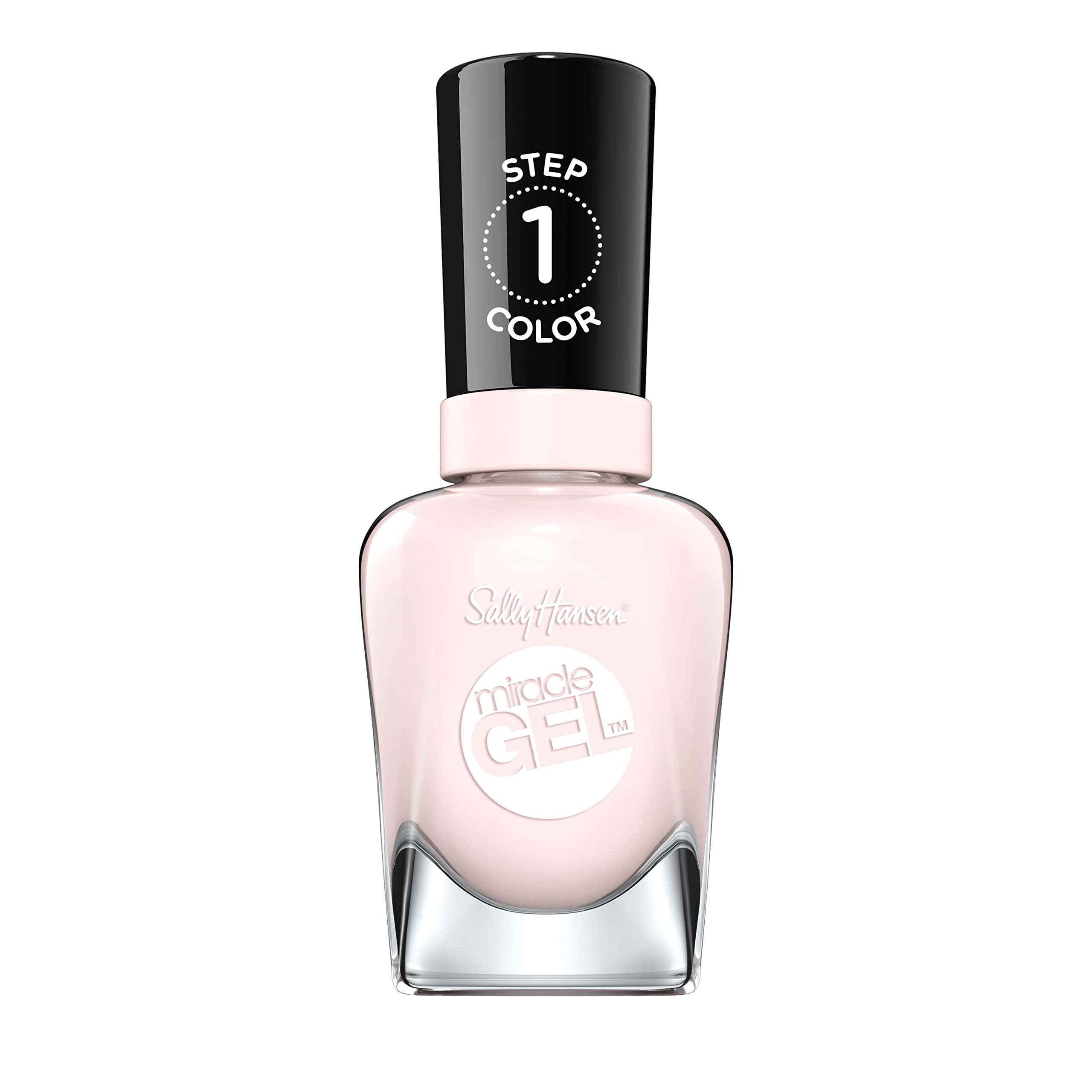 Sally Hansen Miracle Gel 247 Little Peony shade on nails for a glossy, durable finish