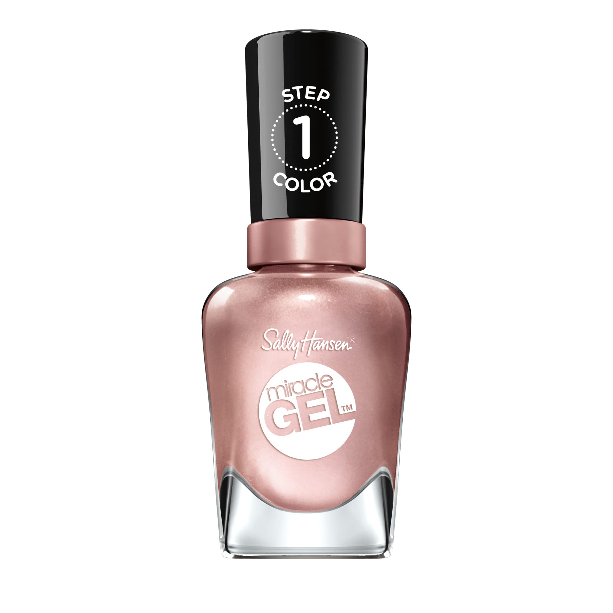 Sally Hansen Miracle Gel bottle closeup for salon-quality at-home manicures.