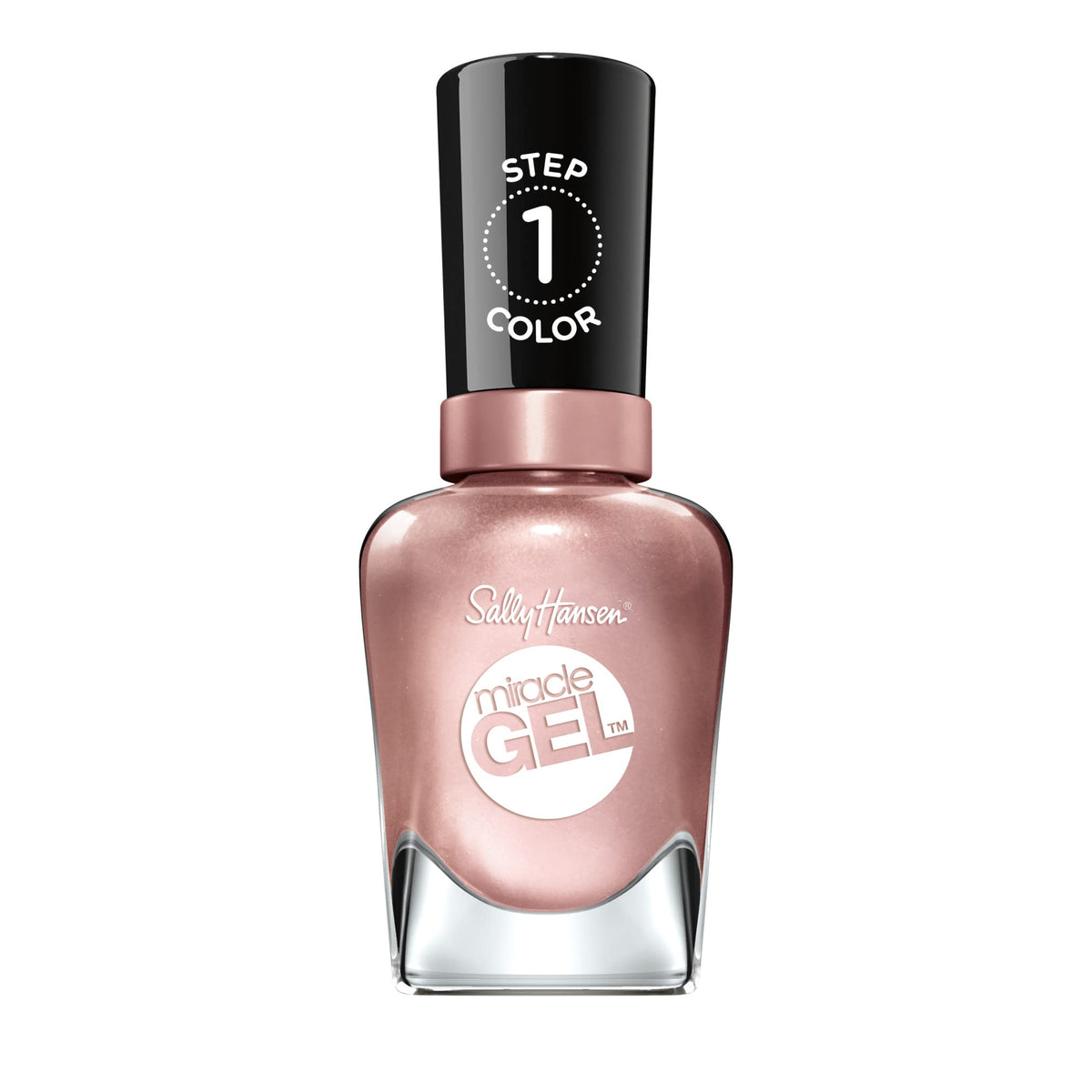 Sally Hansen Miracle Gel bottle closeup for salon-quality at-home manicures.