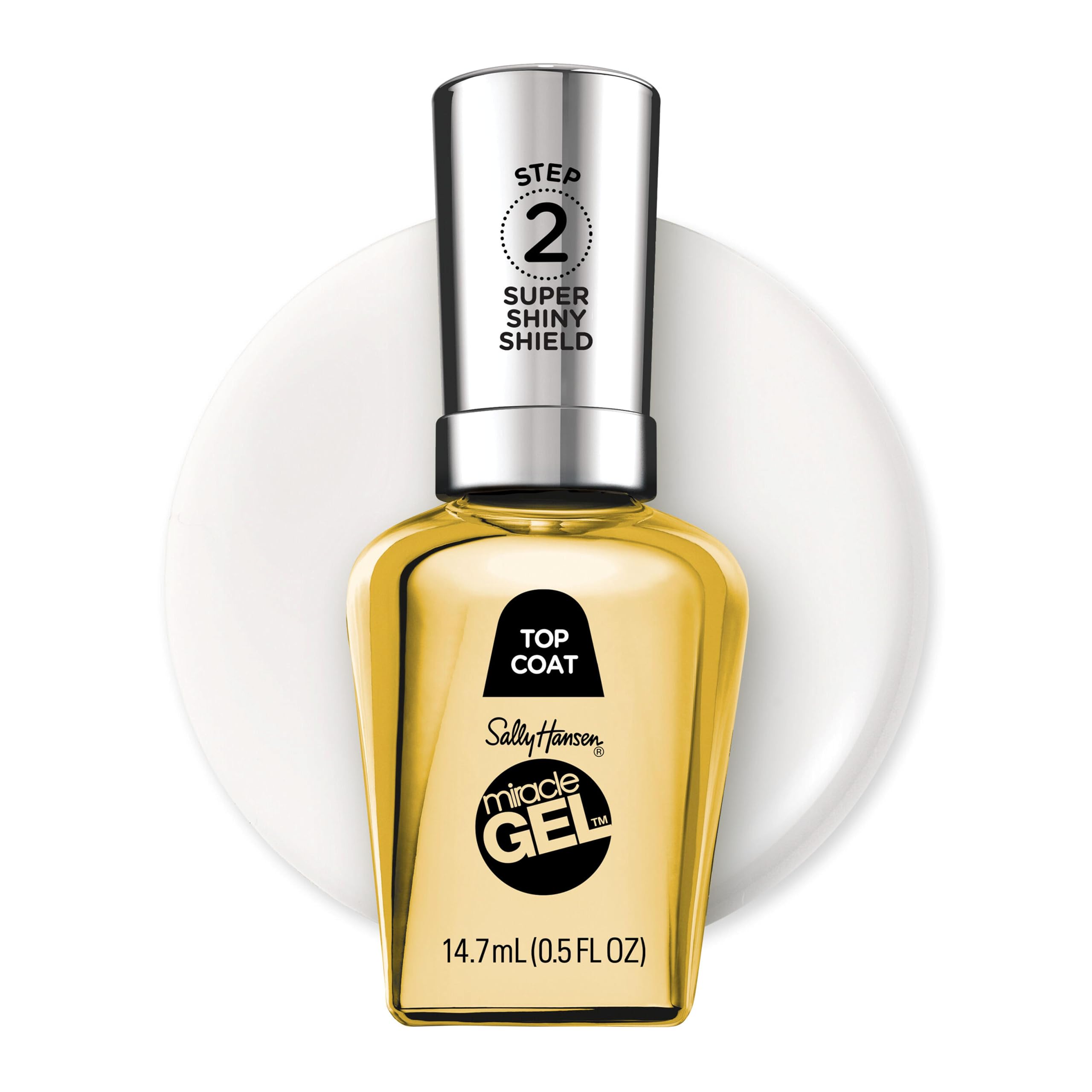 Sally Hansen Miracle Gel: capa superior brillo para un acabado gel sin lámpara UV.