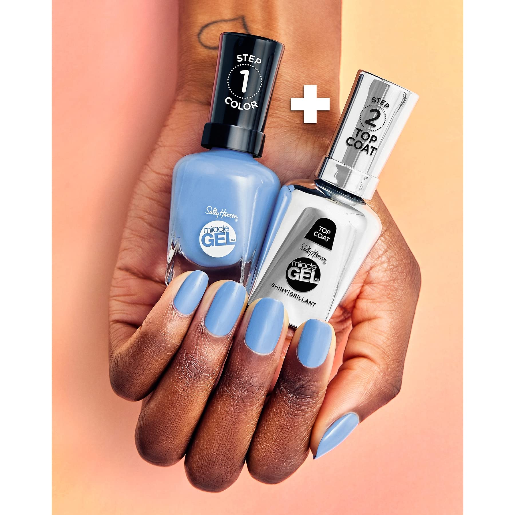 Sally Hansen Miracle Gel demonstrates a simple two-step system.