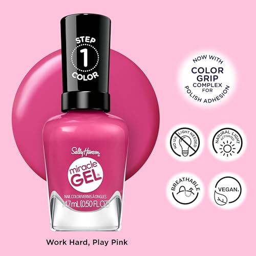 Sally Hansen Miracle Gel colección rosas brillantes, tono crema