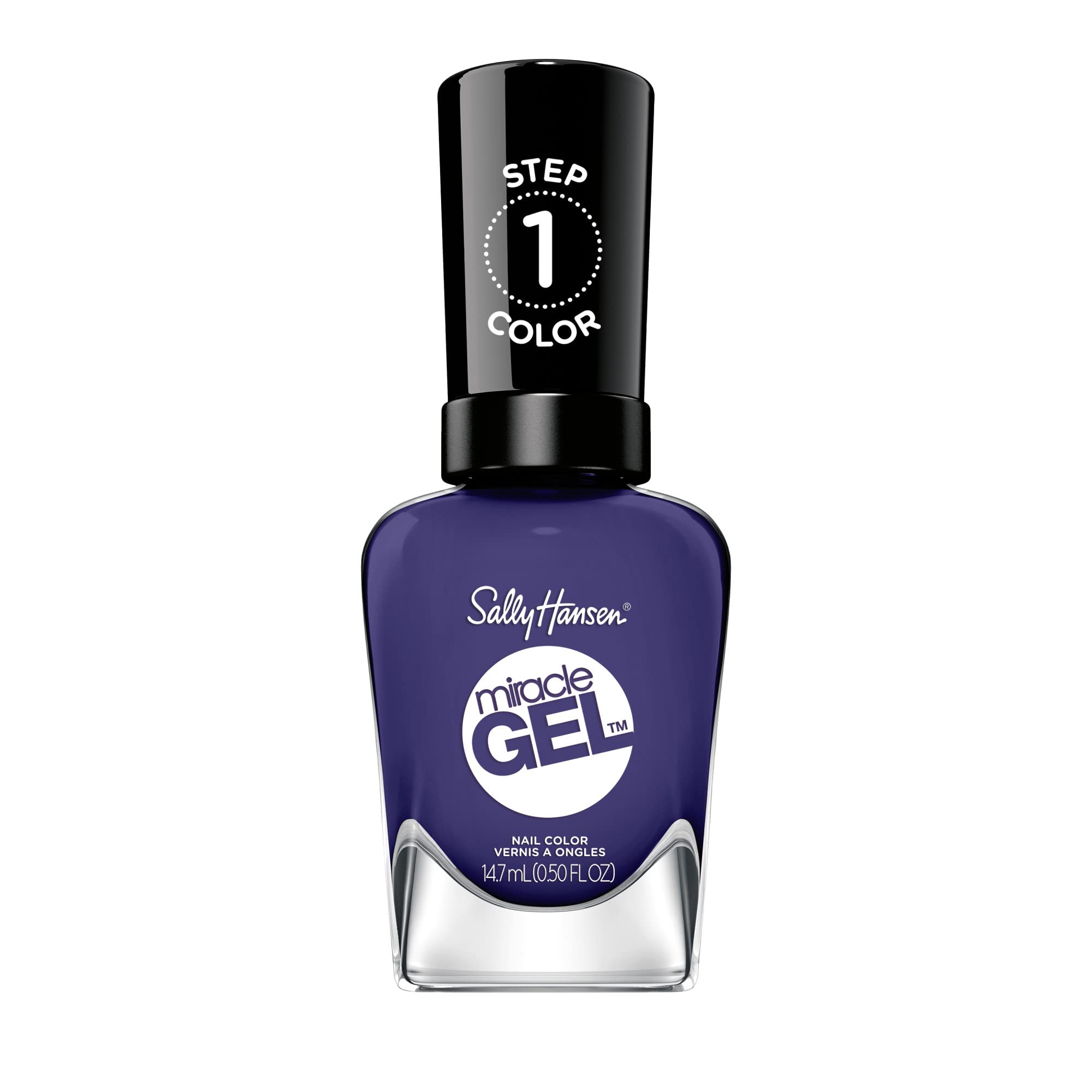Sally Hansen Miracle Gel Desert Reign color swatch shows rich long-lasting purple shine.