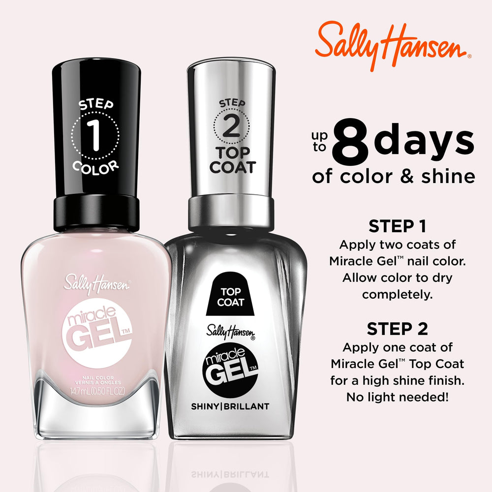 Sally Hansen Miracle Gel: duración de hasta 8 días con brillo sostenido