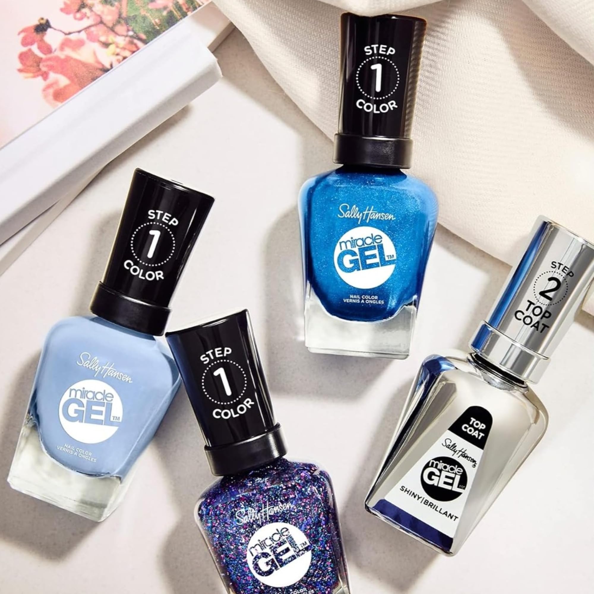 Sally Hansen Miracle Gel, color de larga duración para días activos.