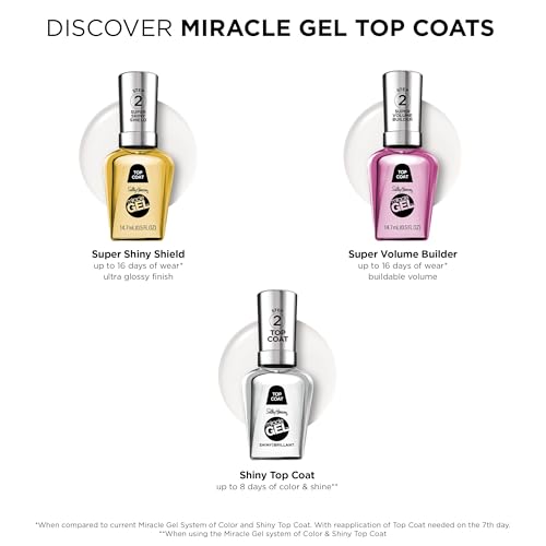 Sally Hansen Miracle Gel: sin lámpara UV para comodidad.