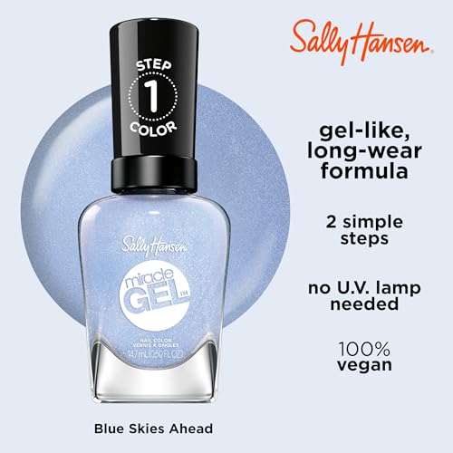 Sally Hansen Miracle Gel top coat application adds lasting seal and shine
