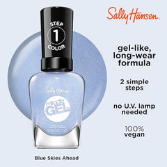 Sally Hansen Miracle Gel top coat application adds lasting seal and shine