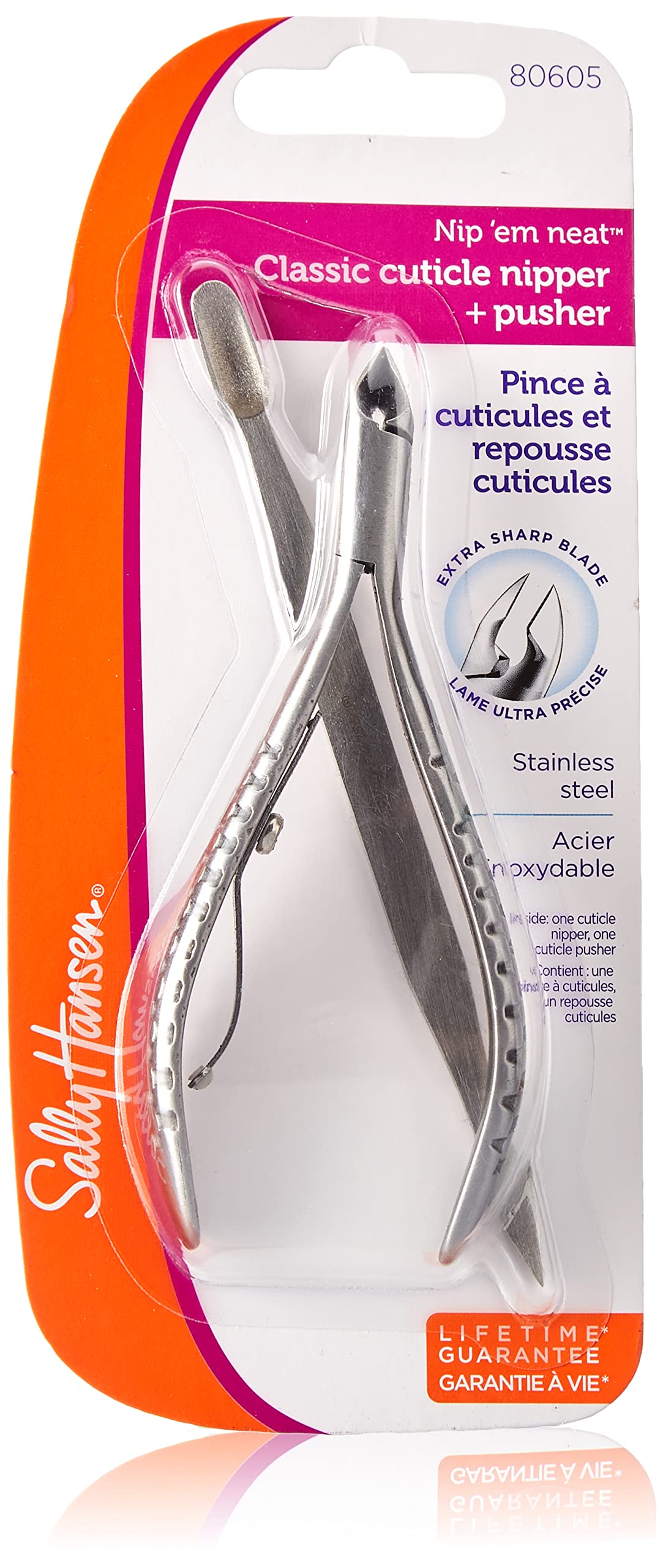 Sally Hansen Nip'em Neat Cuticle Nipper for precise trimming and tidy edges.