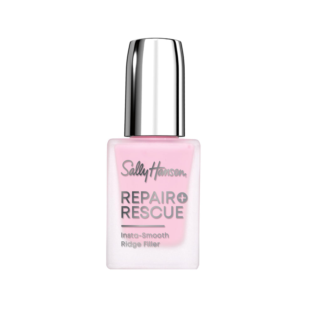 Botella de Sally Hansen Repair + Rescue para rellenar rugosidades y restaurar la superficie.