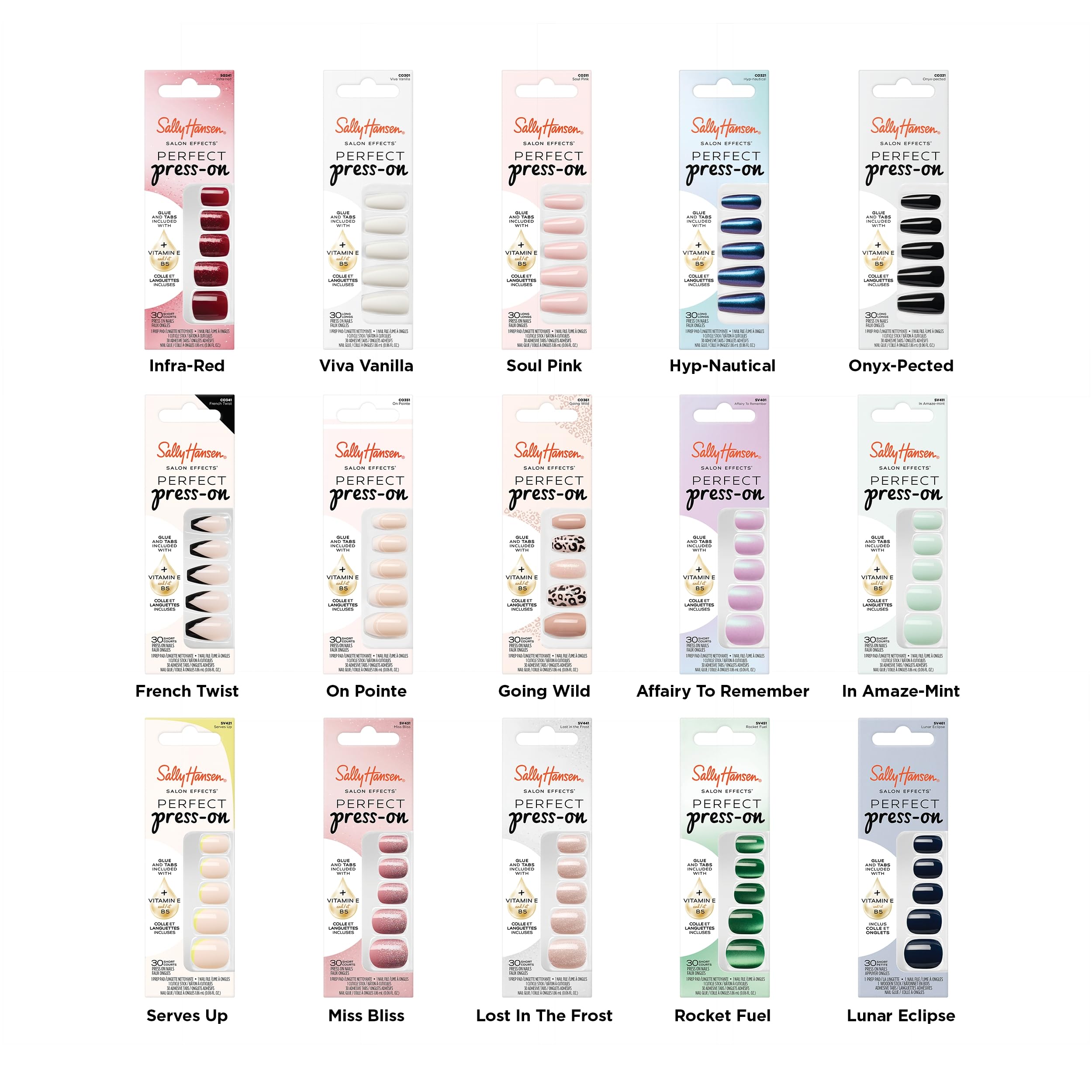 Sally Hansen Salon Effects provide quick-change options for busy days.