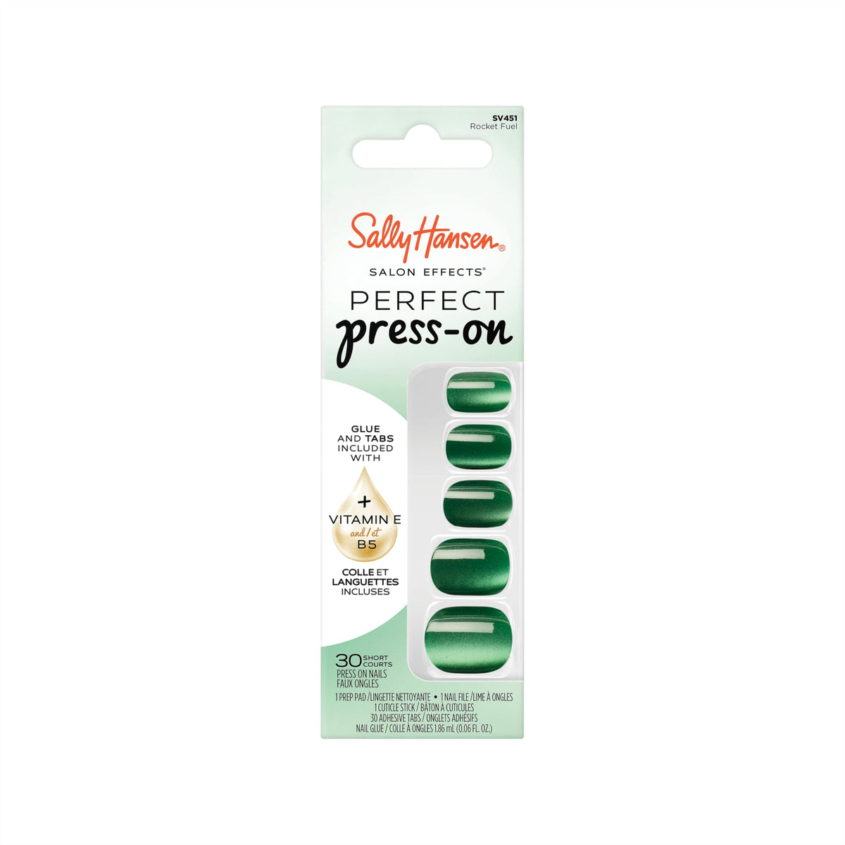 Sally Hansen Salon Effects Rocket Fuel oval nails for a quick salon-like mani at home.