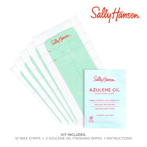 Sally Hansen Snip and Use Wax Strips in application stage for precise removal