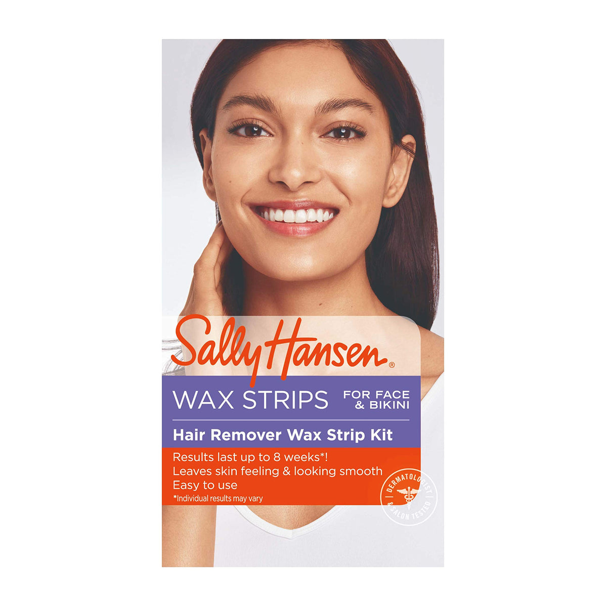 Sally Hansen Wax Kit face strips for quick at-home waxing and smooth skin.