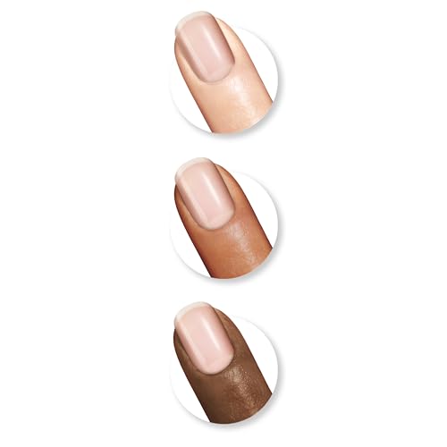 Sally Hansen Xtreme Wear micro-shine finish on nails for reflective brilliance.