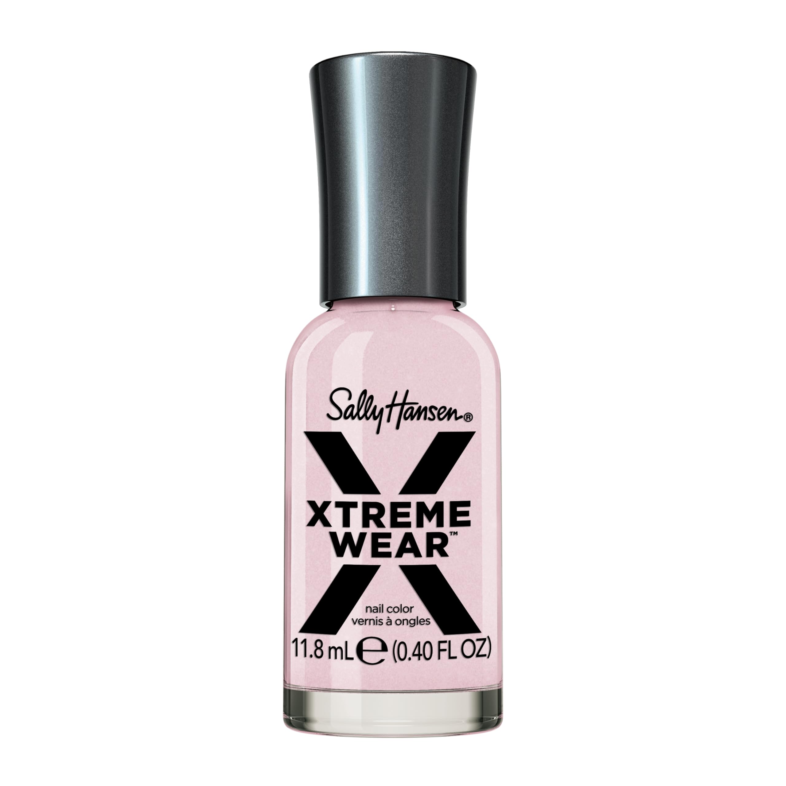 Sally Hansen Xtreme Wear Rose Water bottle pour showing a glossy, vibrant start