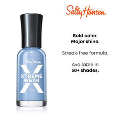 Sally Hansen Xtreme Wear semi-opaque white close-up demonstrates modern, salon-inspired finish.
