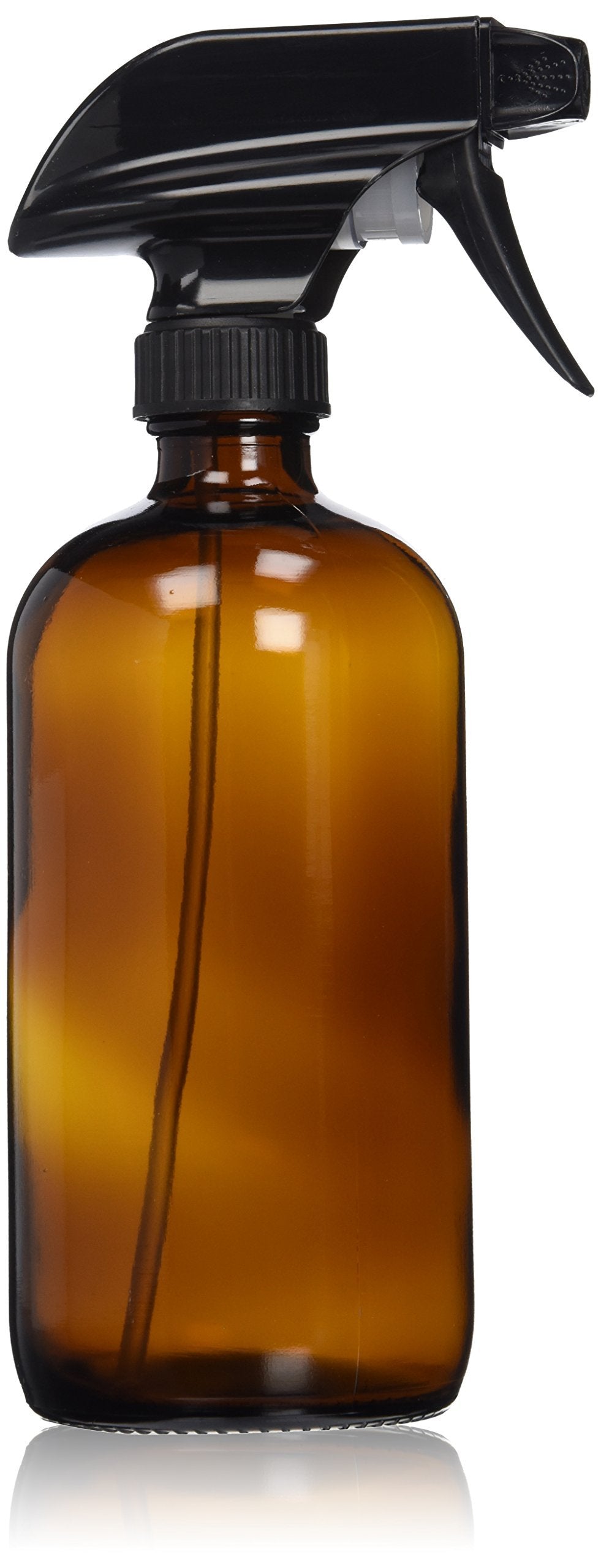 Sally's Organics amber-glass-spray-bottle protecting cleaners from UV light