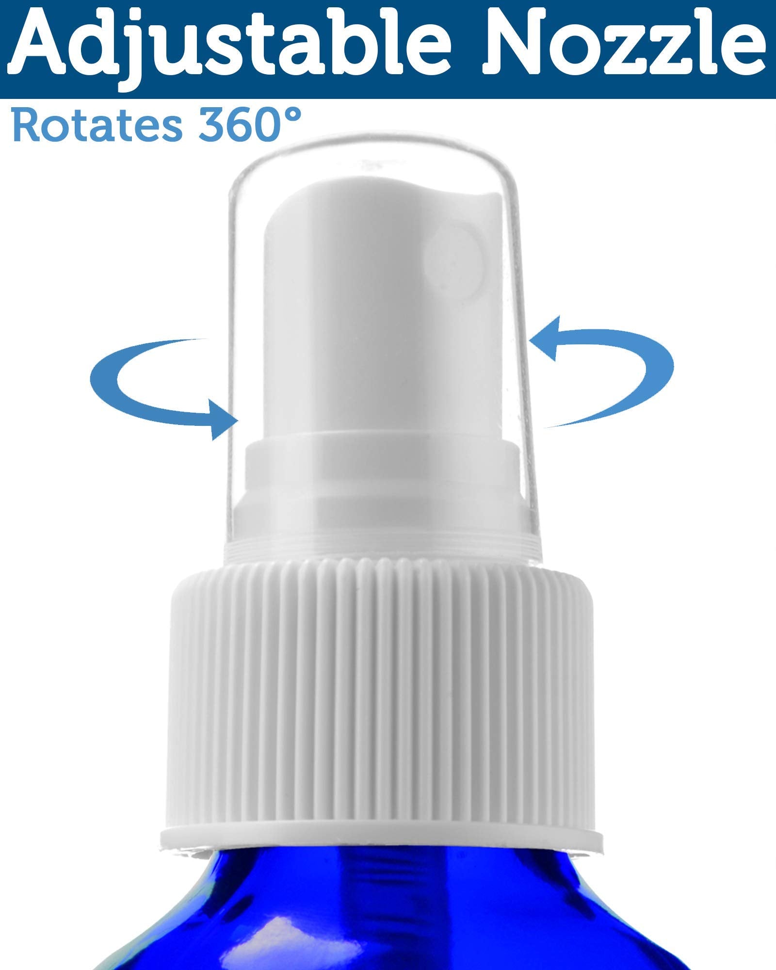 Sally's Organics portable atomizer bottle ideal for DIY essential oil blends on the go.