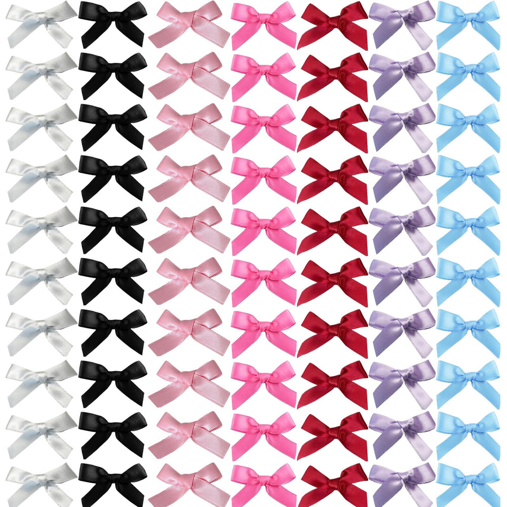 SALOCY mini hair bows in pink ideal for daily wear and cute photos.