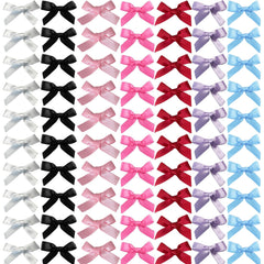 SALOCY mini hair bows in pink ideal for daily wear and cute photos.
