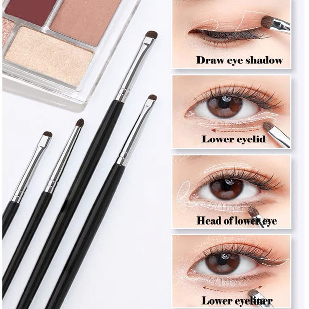 SALOCY mini smudge brush with precision eyeshadow tip for seamless blending.