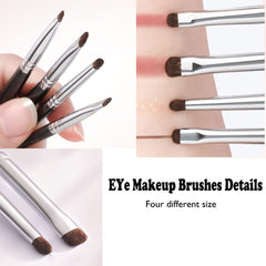 SALOCY lower lid brush reaches tight lines for even color along lash line.